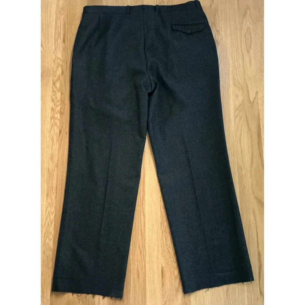 Givenchy Monsieur 100%‎ Wool Charcoal Pleated Dress Slacks Size 40R